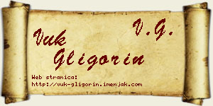 Vuk Gligorin vizit kartica